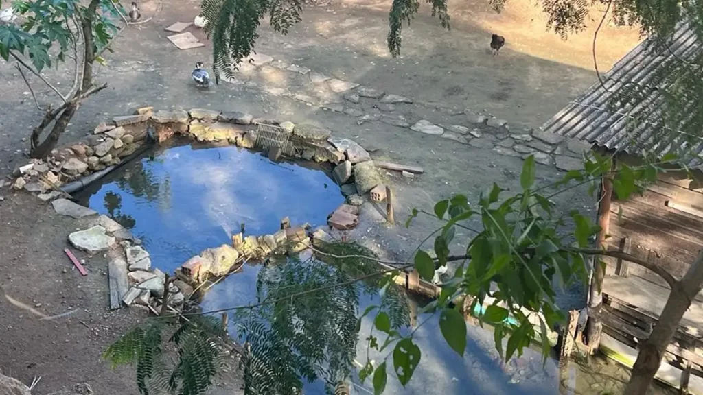 Vazamento que alimentava um lago é resolvido pela Águas do Rio