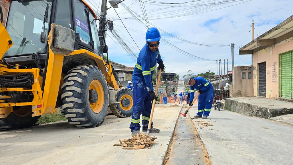 Cidade de Deus, em Manaus, recebe pacote de obras de esgoto com tecnologias sob medida