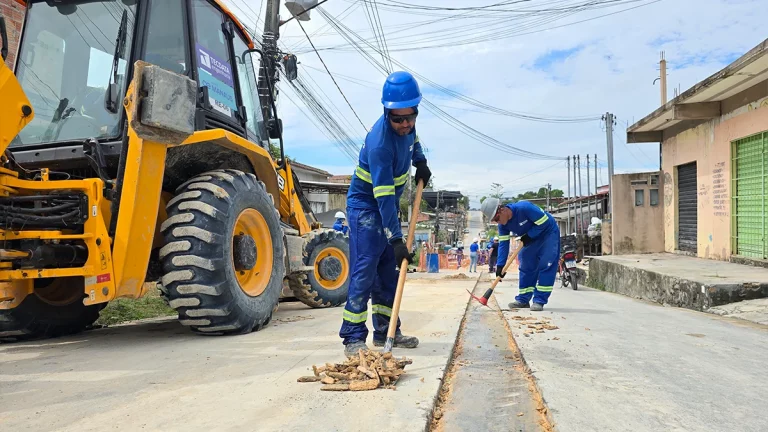 Cidade de Deus, em Manaus, recebe pacote de obras de esgoto com tecnologias sob medida