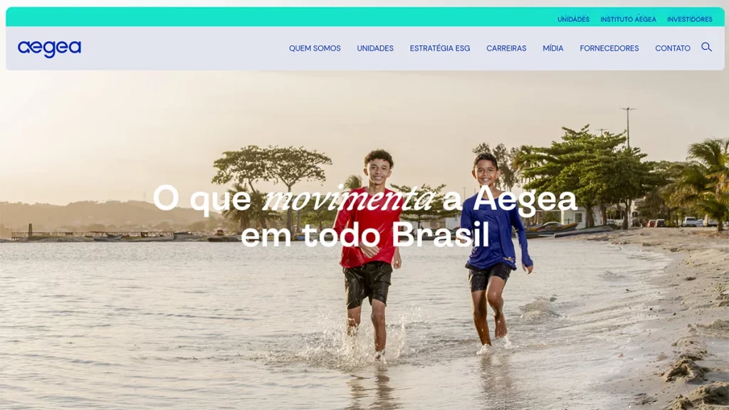 Aegea reformula site ampliando transparência e diálogo com a sociedade