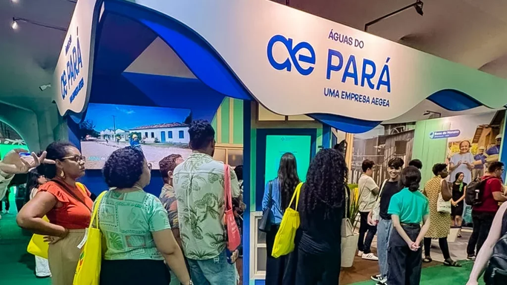 Totem interativo do Saneamento Salva abre espaço de fala na COP30